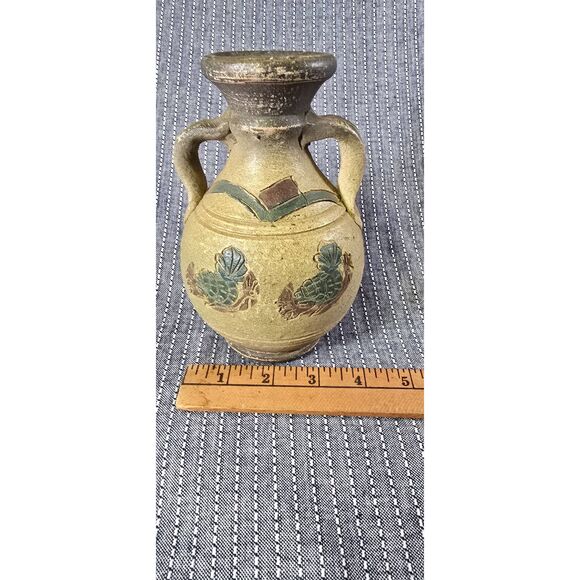 Small Clay Chiminea Vintage Terracotta Mini Tea Light Votive Tabletop Art - Picture 8 of 8